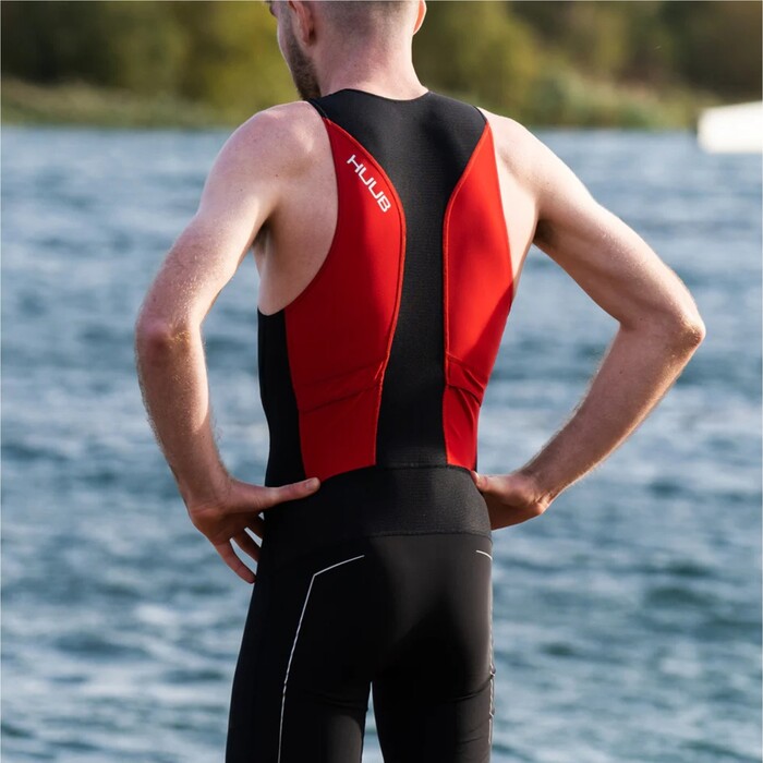 Huub Hombres Black Traje De Triatln 2024 RaceLine RCTS - / Red